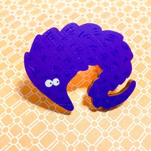 Worm Wooden Pin