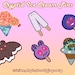 Cryptid Ice Cream Pins 