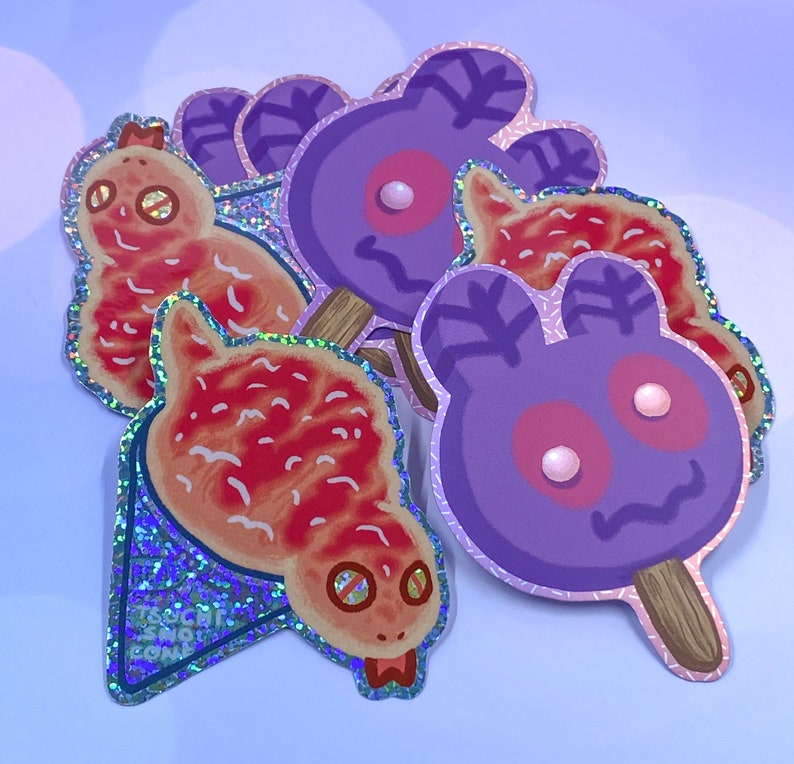 Cryptid Ice Cream Stickers 