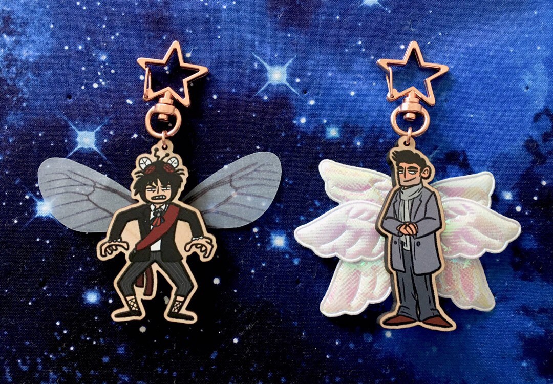 Good Omens Wing Charms | Etsy