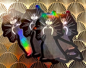 Ancient Heart Hands Holo Stickers