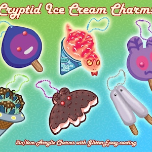 Cryptid Ice Cream Charms