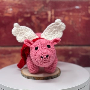 Flying Pig, Crochet Pig, Crochet Toys, Crochet Flying Pig, Crochet Amigurumi Toys, Handmade