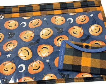 Halloween Project Bag with Matching Needle Book/Thread Keeper