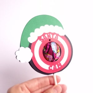 SVG Cam Lollipop Halter Gastgeschenk für Kinder Weihnachten Vorlage Geschenk SVG Schneidedatei Cricut Dxf Silohuette Laser Cut