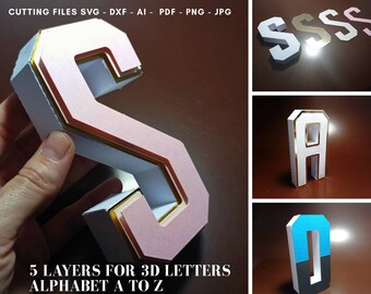 19+ 3D Alphabet Svg Cutting Files Free Images Free SVG files