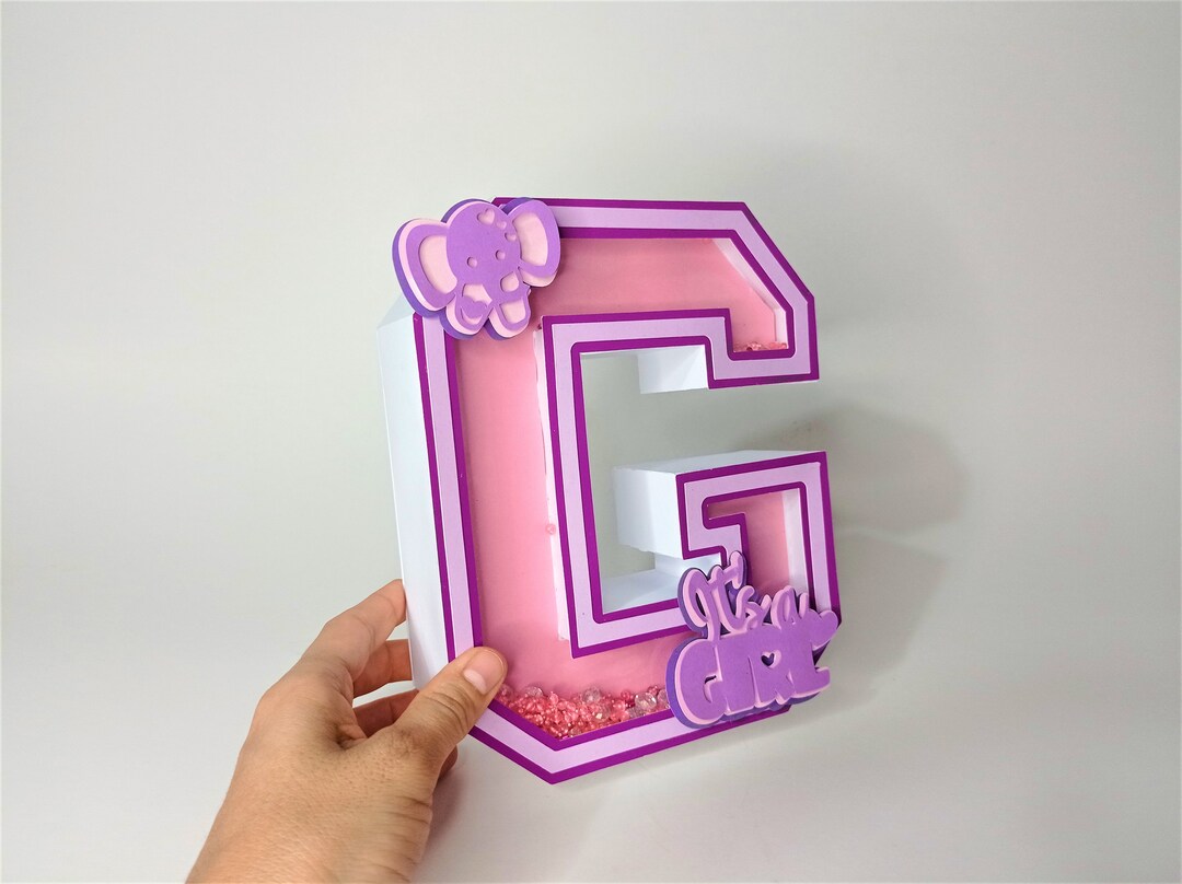 3D Shaker Letter Svg g 3D Letter Svg File for Cricut 3D Letter Template