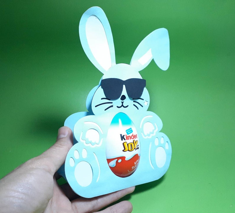Download Easter Egg Holder SVG Template Bunny Kinder Egg SVG Cutting | Etsy
