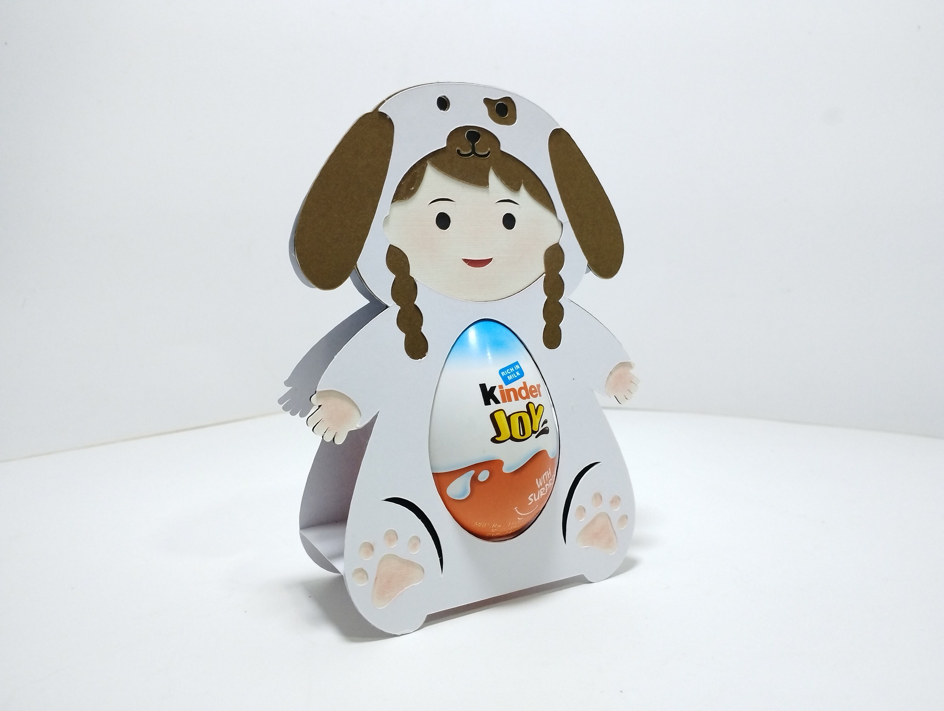 Baby Girl Dog Costume Easter Egg Holder SVG Template Dog Etsy