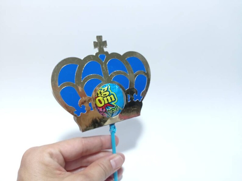 King's Crown Lollipop Holder DIY Assembly SVG template - Etsy
