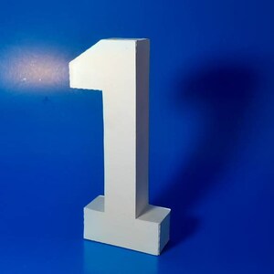 3D Number Svg