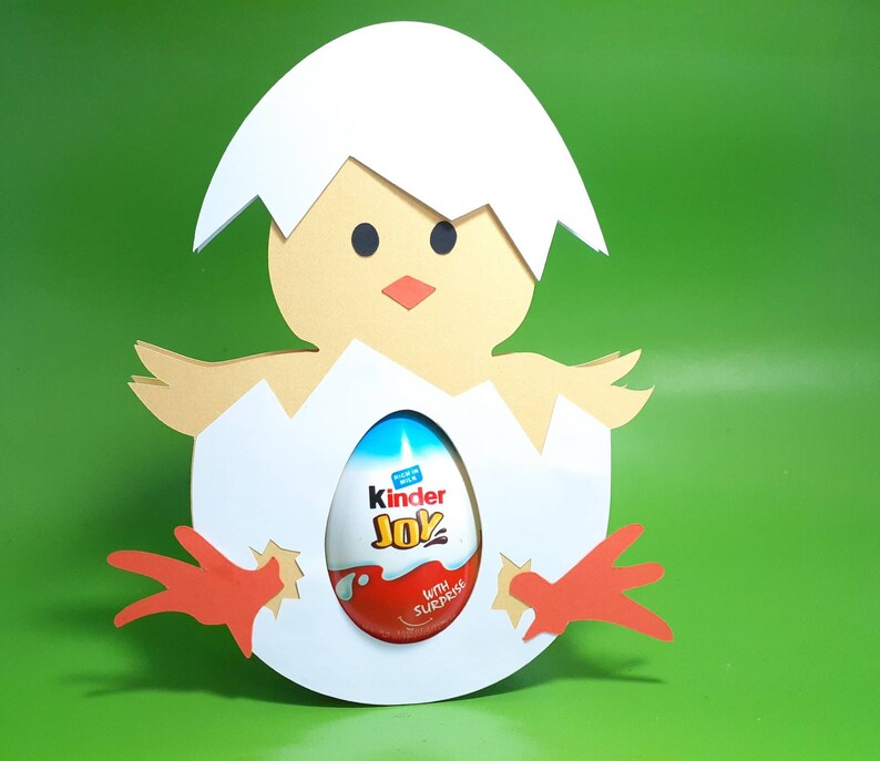 Download Clip Art Art Collectibles Easter Chick Egg Holder Svg Template Chick Kinder Egg Svg Cutting File Cricut Dxf Silohuette Laser Cut Pdf Printable Instant Download