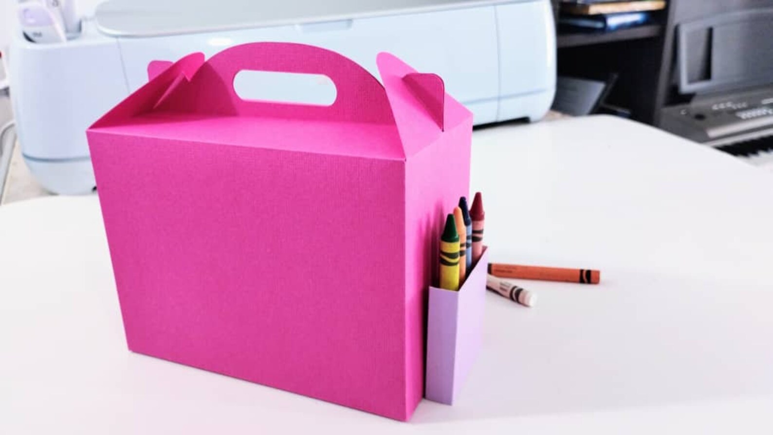 Svg Crayon Holder Box Template Coloring Activity Book Etsy