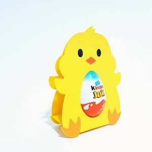SVG Easter Chick Egg Holder Animal Kinder Joy Egg Svg for Cricut Joy Cricut Maker Cricut Esplora Silhouette Cameo Brother ScanNCut Laser
