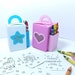 Svg Memory Coloring Card 2 SVG Box Crayon Holder Valentines Day Kids ...