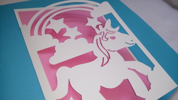 Download Unicorn Envelope Card Svg Unicorn Template Unicorn Etsy