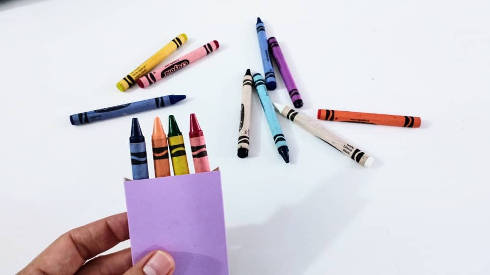 Svg Crayon Holder Box Template Coloring Activity Book Etsy