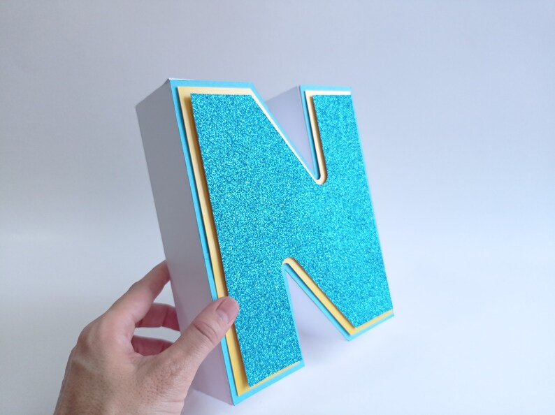 3D Letter Svg N 3D Letter Svg File For Cricut 3D Etsy UK