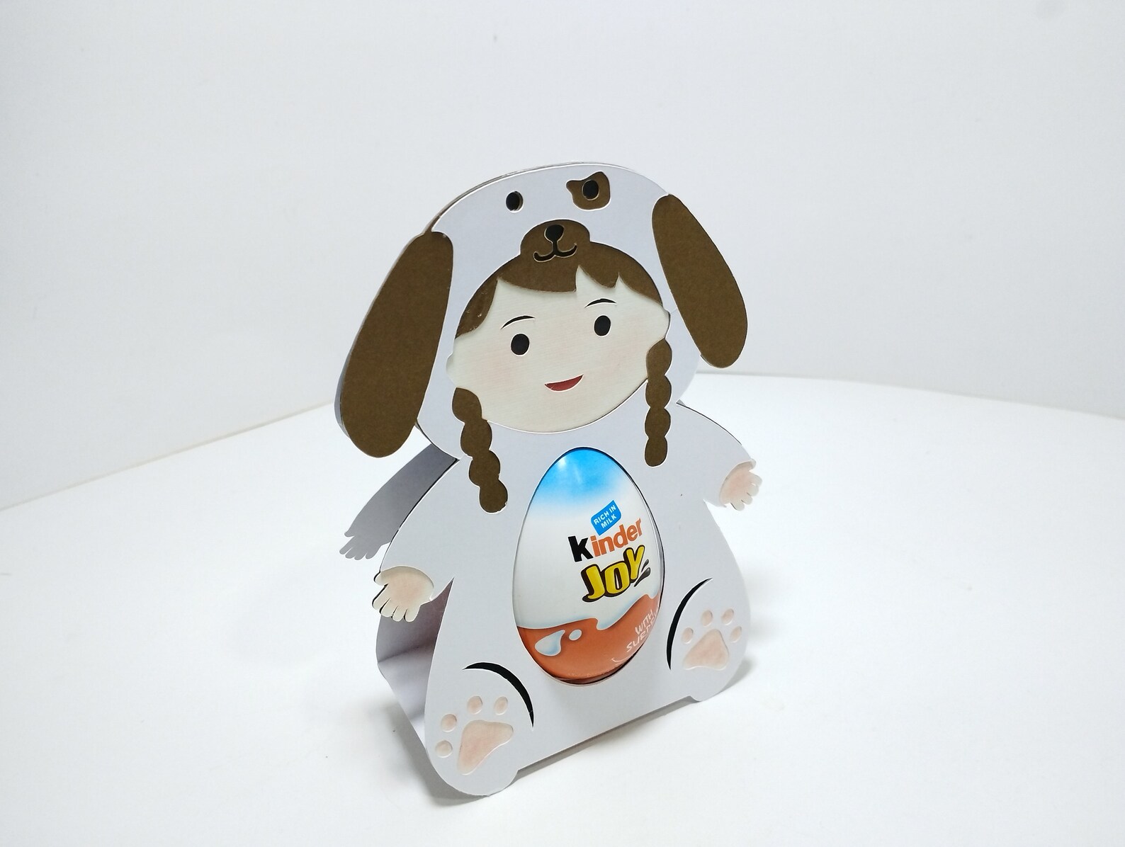 Baby Girl Dog Costume Easter Egg Holder SVG Template Dog Etsy