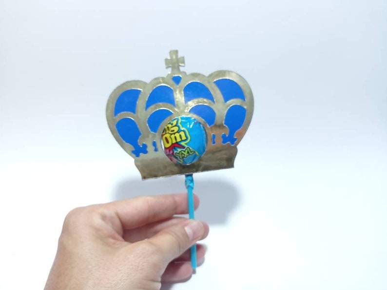 King's Crown Lollipop Holder DIY Assembly SVG template - Etsy