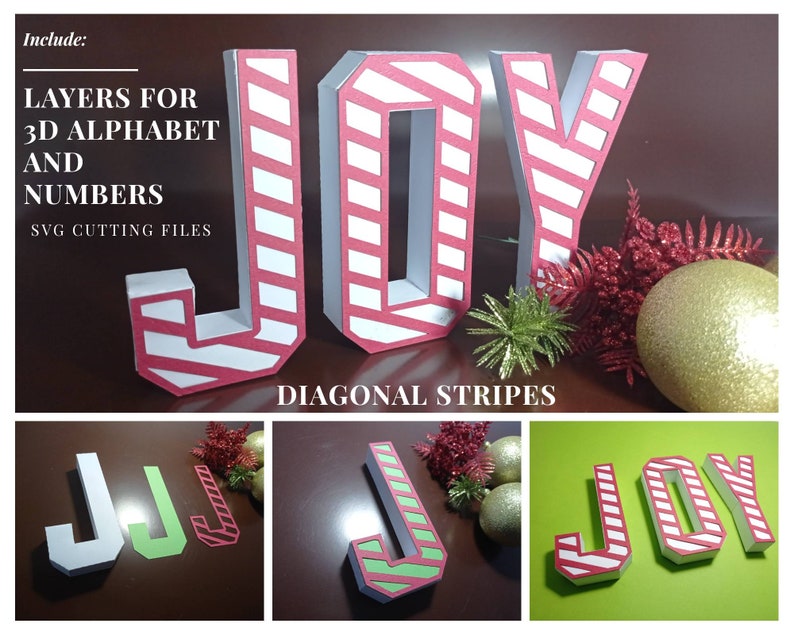 Download Layers For 3d Letters Svg Numbers Svg Diagonal Stripes Svg File Alphabet A To Z Numbers 0 To 9 Does Not Include 3d Letters Or Numbers Clip Art Art Collectibles