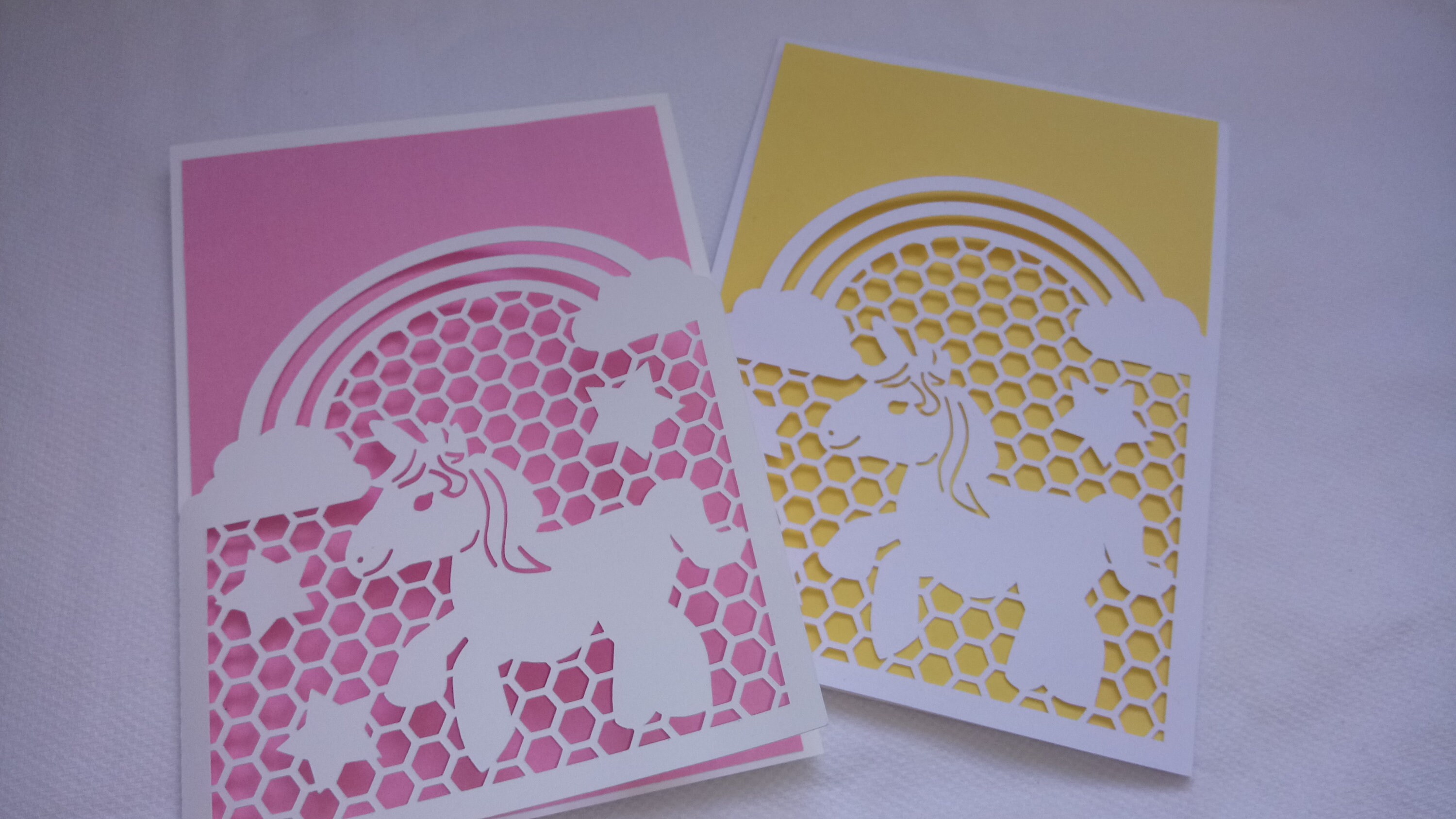 unicorn envelope card svg unicorn template unicorn etsy
