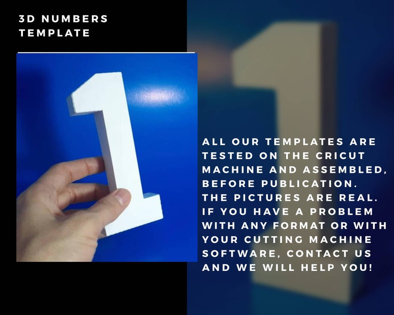 Download 3D Numbers Svg 0 to 9 3D Numbers svg Files for Cricut 3D | Etsy