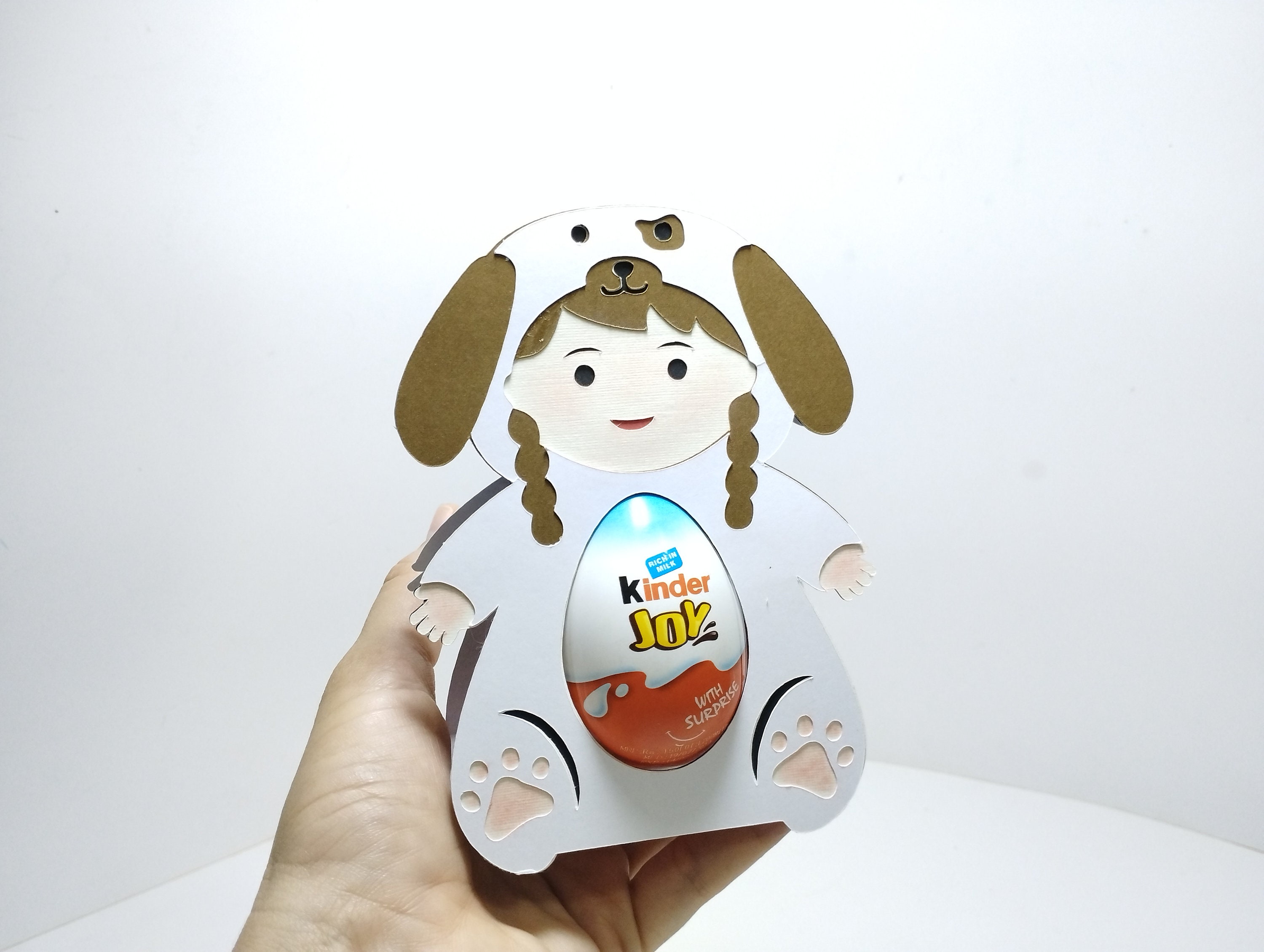 Baby Girl Dog Costume Easter Egg Holder SVG Template Dog Etsy