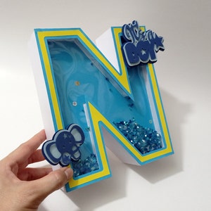 3D Shaker Letter Svg "N" 3D Letter svg File for Cricut 3D Letter Template Silhouette Cameo Laser Cut Letters Birthday PDF Printable