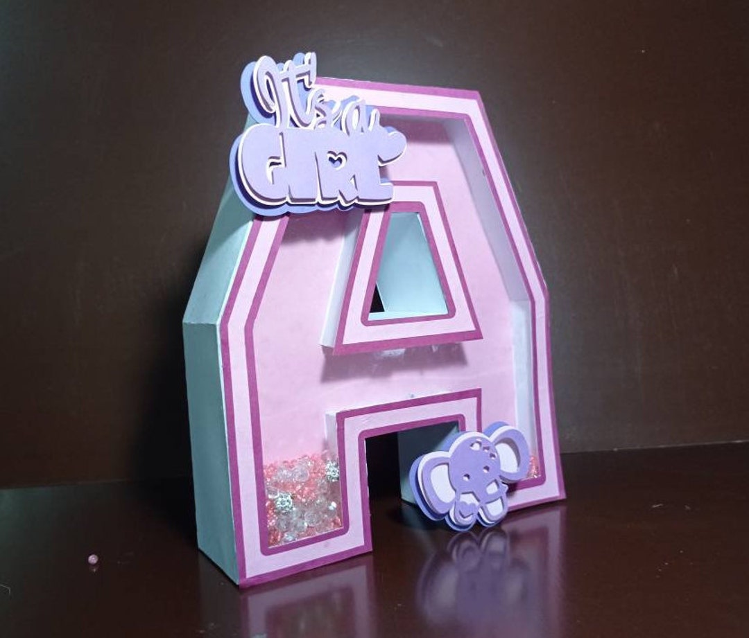 3D Shaker Letter Svg A 3D Letter svg File for Cricut 3D Letter Template