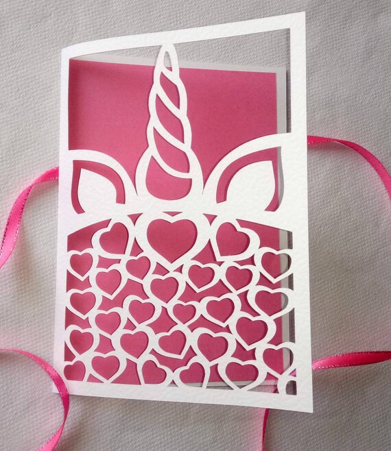 Download Unicorn Envelope Card Svg Unicorn Template Unicorn Etsy PSD Mockup Templates