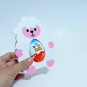 SVG Easter Sheep Egg Holder Animal Kinder Joy Egg Svg for Cricut Joy Cricut Maker Cricut Esplora Silhouette Cameo Brother ScanNCut Laser