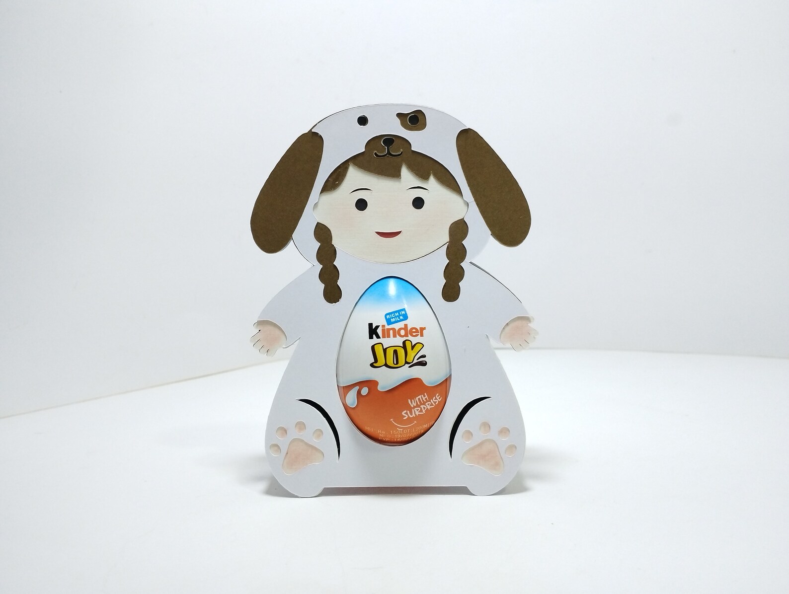 Baby Girl Dog Costume Easter Egg Holder SVG Template Dog Etsy