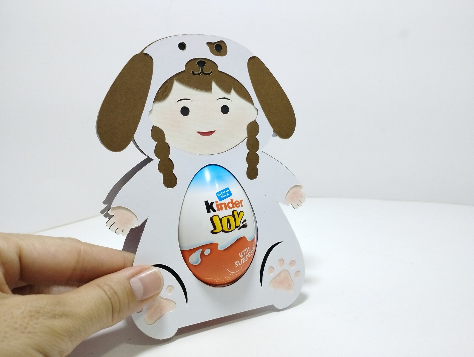 Baby Girl Dog Costume Easter Egg Holder SVG Template Dog Etsy