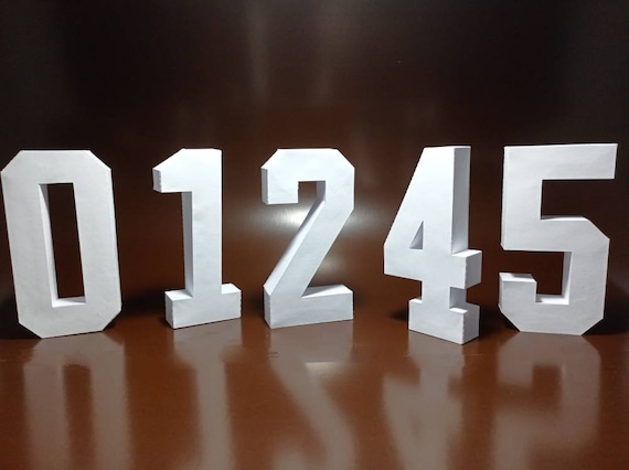 Download 3d Numbers Svg 0 To 9 3d Numbers Svg Files For Cricut 3d Etsy