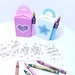 Svg Memory Coloring Card 2 SVG Box Crayon Holder - Etsy