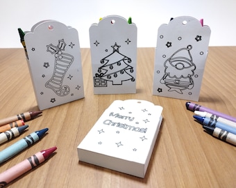 3 Svg Coloring Box Crayon Holder Christmas Santa | Cricut Maker Cricut Joy Cricut Explore Silohuette Cameo Laser Cut