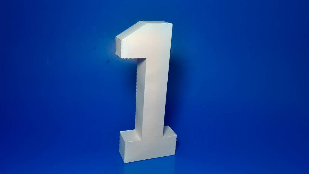 3D Number Svg 1 3D Numbers 1 Svg Files - Etsy Australia