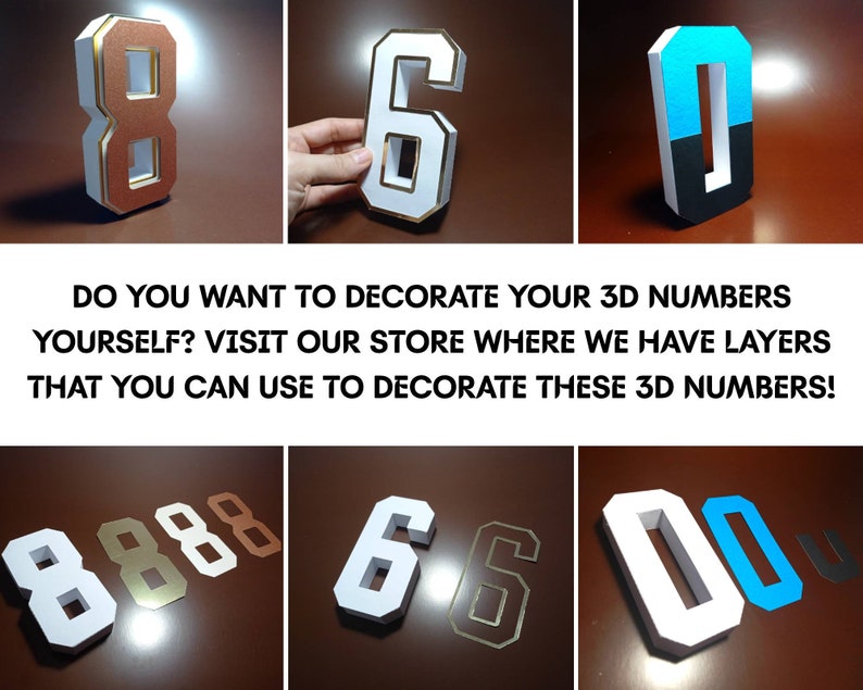 Download 3D Numbers Svg 0 to 9 3D Numbers svg Files for Cricut 3D | Etsy