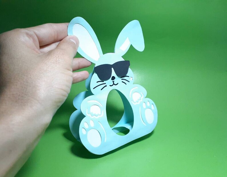 Download Easter Egg Holder SVG Template Bunny Kinder Egg SVG Cutting | Etsy