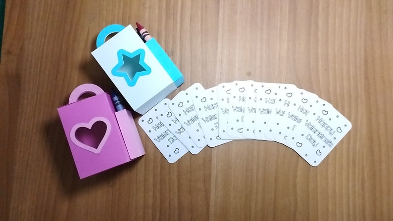 Svg Memory Coloring Card 2 SVG Box Crayon Holder - Etsy