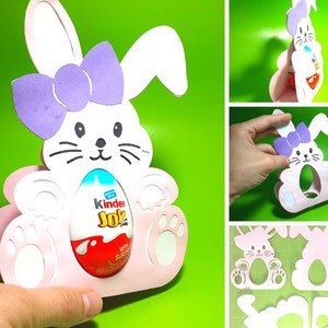 Hase Osterei Halter SVG Vorlage Kinder Ei SVG Schneidedatei Cricut Dxf Silohuette Laser Cut PDF Druckbar Sofort Download