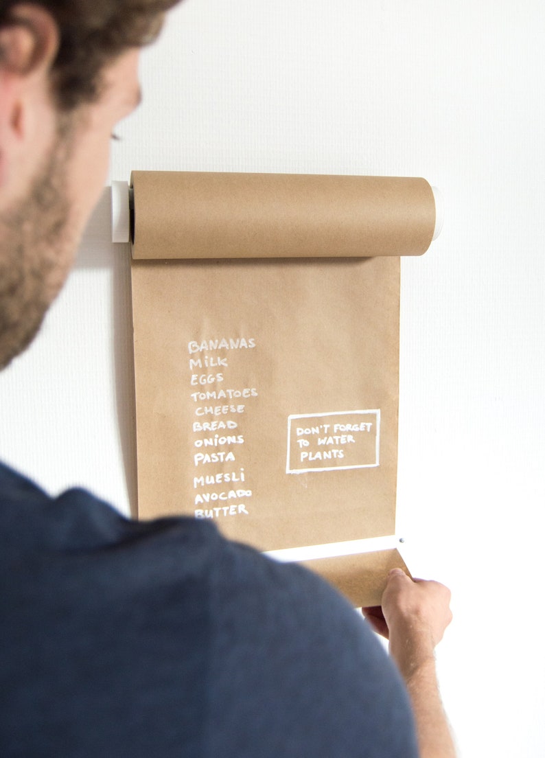 Paper Roll Holder Butcher Paper Holder Hanging Note Roll Etsy