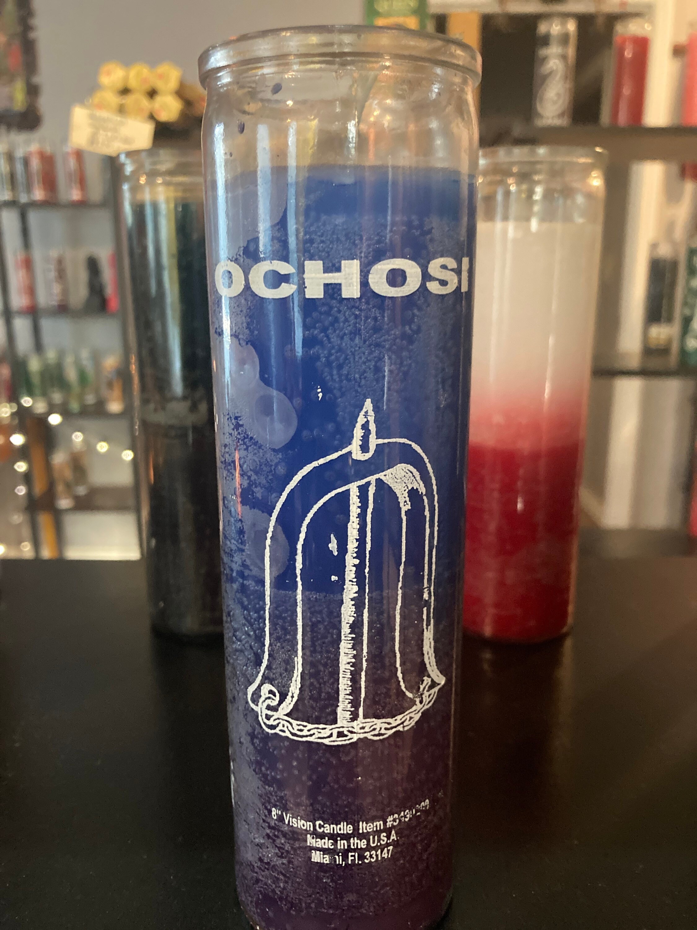 Blessed Ochosi Orisha Candle Etsy