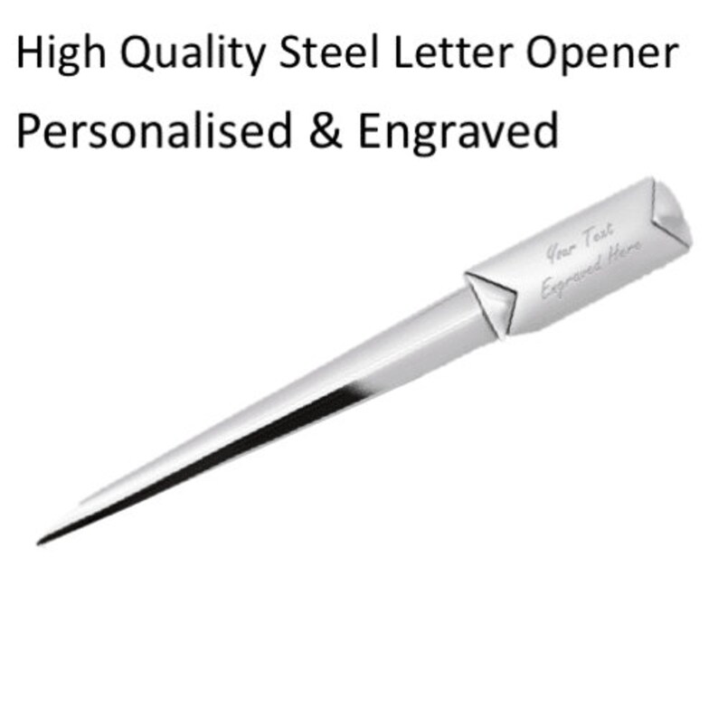Personalised Engraved Stainless Steel Letter opener Etsy