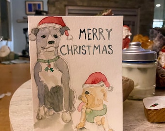 Cartes d'aquarelle personnalisées