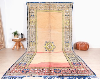 Vintage Moroccan Rug, Authentic Boujaad Rug 6x12 ft