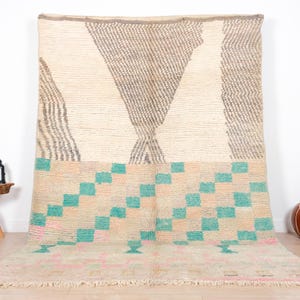 Vintage Boujaad Rug, Authentic Moroccan Rug, 7x10 ft
