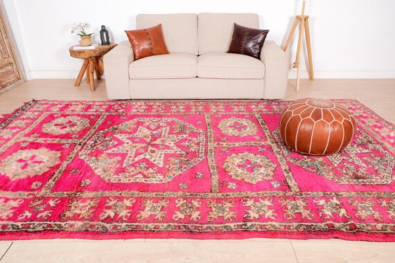 ヴィンテージ　ブジャドラグ Vintage boujad Rug – Zarabiya