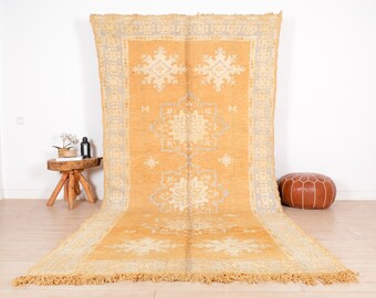 Vintage Moroccan Rug, Authentic Boujaad Rug 6x12 ft